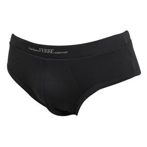 Gianfranco Ferre CORTO NR Black Cotton Blend Mens Brief Underwear